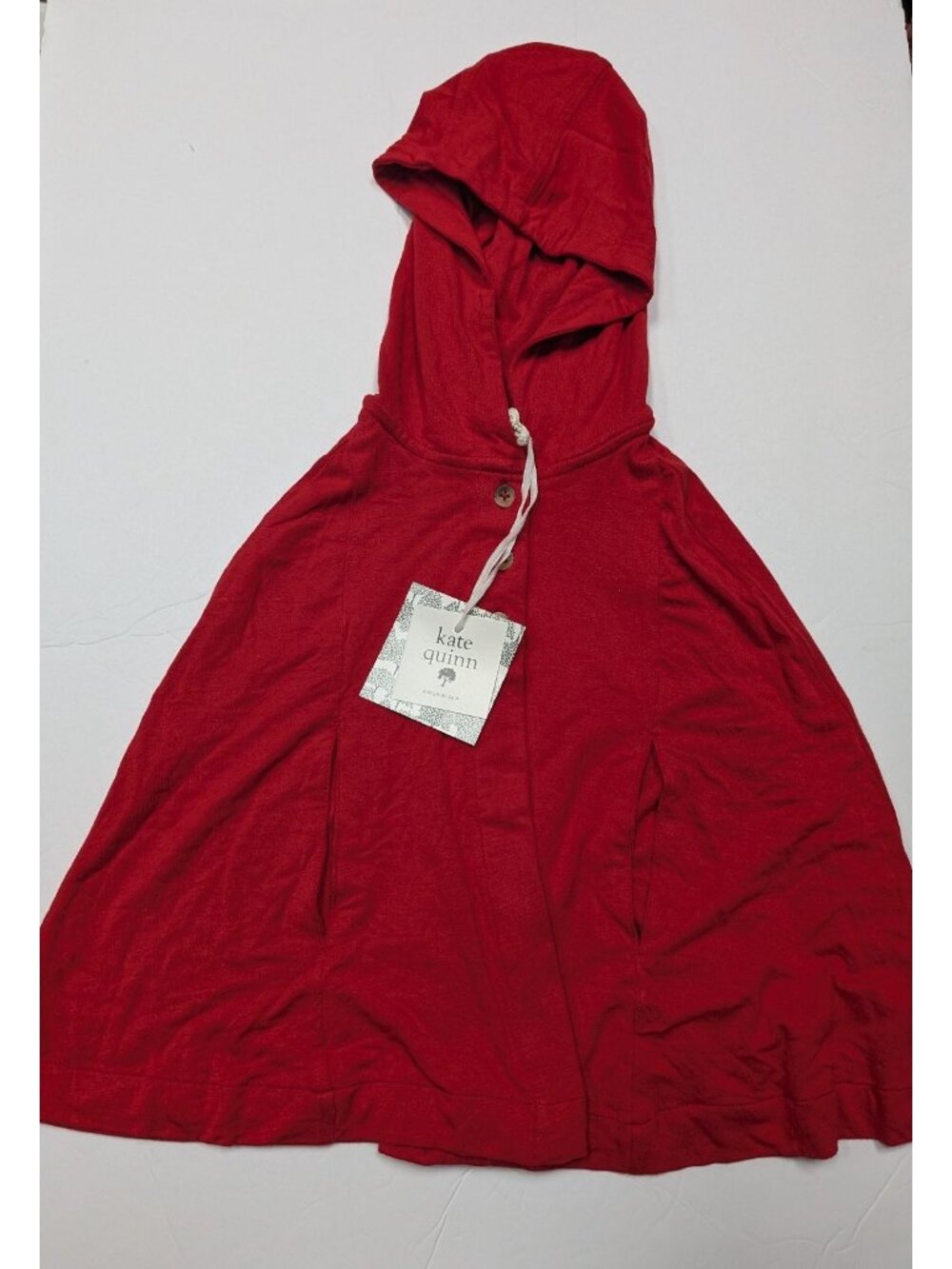 Kate Quinn Bamboo Red Hooded Cape Little Red Riding Hood Capelet